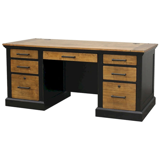 Toulouse Executive Desk, Writing Table, Office Desk, Black