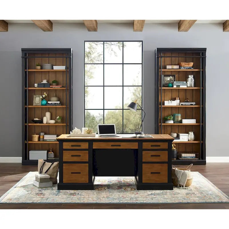 Toulouse Executive Desk, Writing Table, Office Desk, Black