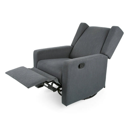 Swivel Glider Recliner, Adjustable Chair with Plush Upholstery
