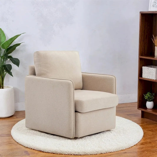 Swivel Accent Chair,Comfy Single Sofa Chair with Storage,Arm Chair
