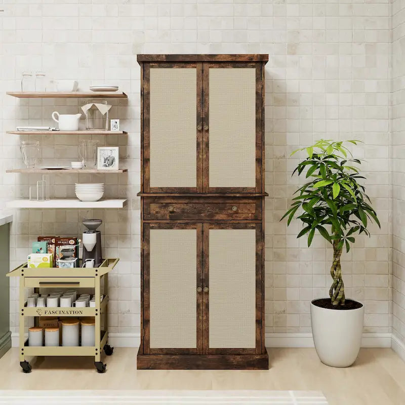 4 Door Cabinet with 1 Drawer