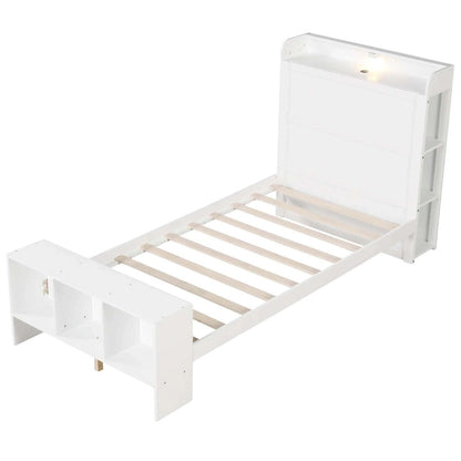 Single/Double Bed Frame (with Storage Headboard and Footboard)