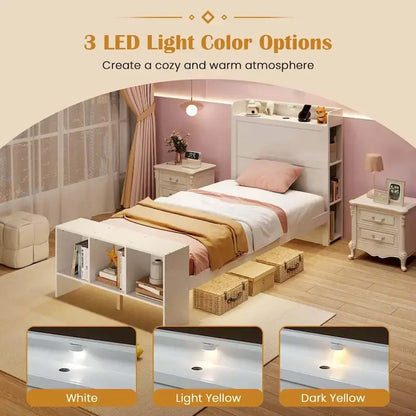 Single/Double Bed Frame (with Storage Headboard and Footboard)