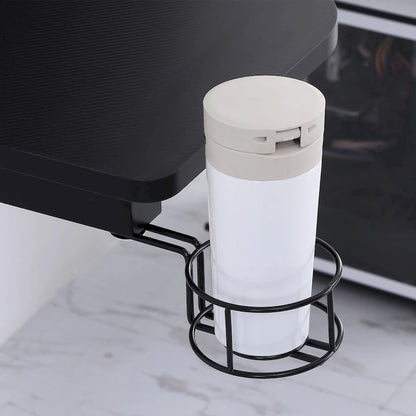 L Shaped Computer Desk 180 Rotating Corner Desk with Storage Shelves, Drawer and Cabinet, Study Workstation for Home Office