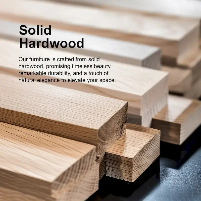 Modern Solid Wood Panel Bed
