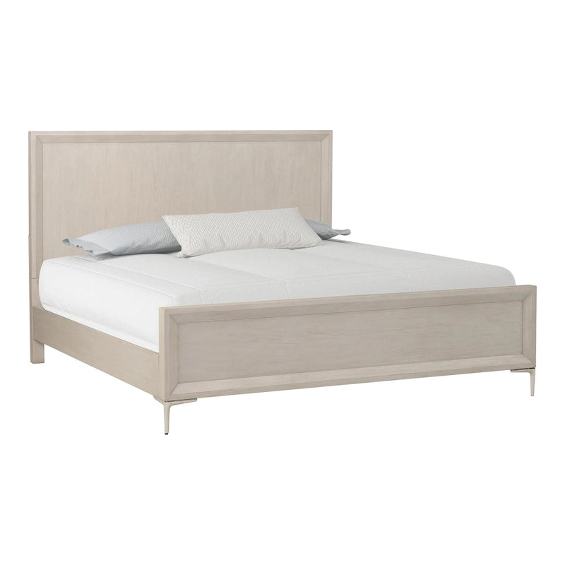 Modern Solid Wood Panel Bed