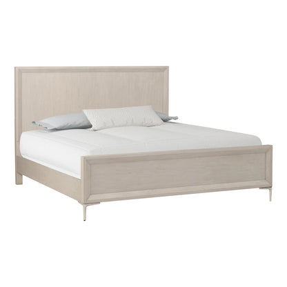 Modern Solid Wood Panel Bed