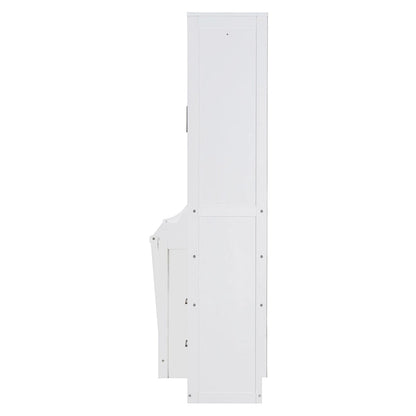 Murphy Bed (Wall Bed) — Featuring Wardrobe, Desk, Drawers, And Shelving