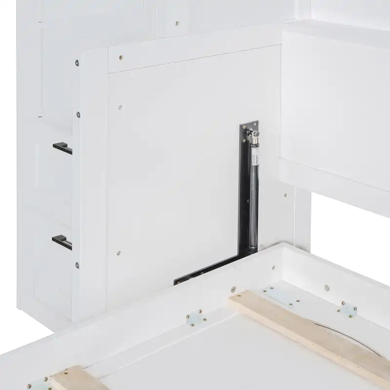 Murphy Bed (Wall Bed) — Featuring Wardrobe, Desk, Drawers, And Shelving