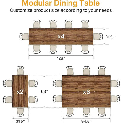 31.5 Inches Industrial Square Dinner Table with Metal Base