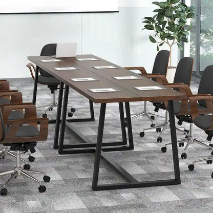 63-Inch Large Dining Table (Seats 4–6) — Features Heavy-Duty Metal Supports