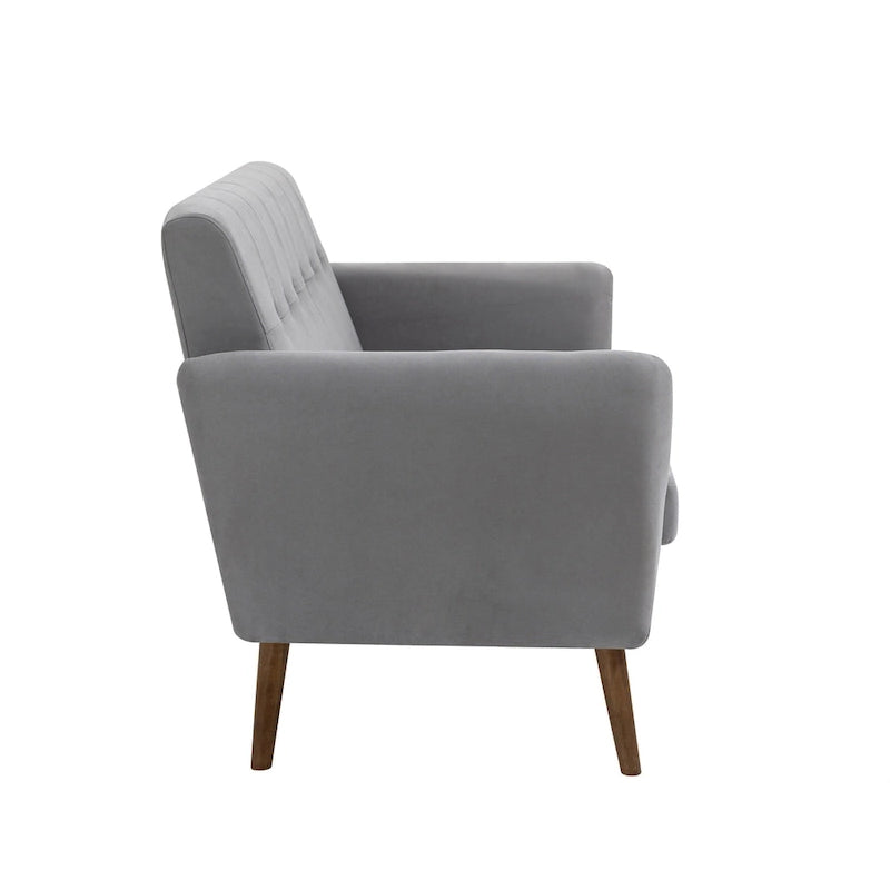 Two-Seater Sofa (Small), Fabric, Rubberwood