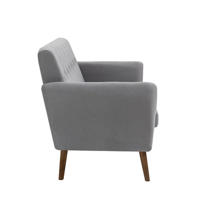 Two-Seater Sofa (Small), Fabric, Rubberwood