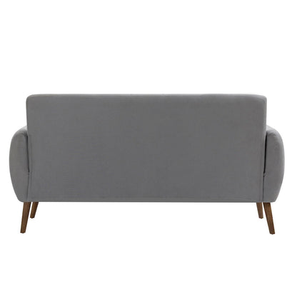 Two-Seater Sofa (Small), Fabric, Rubberwood