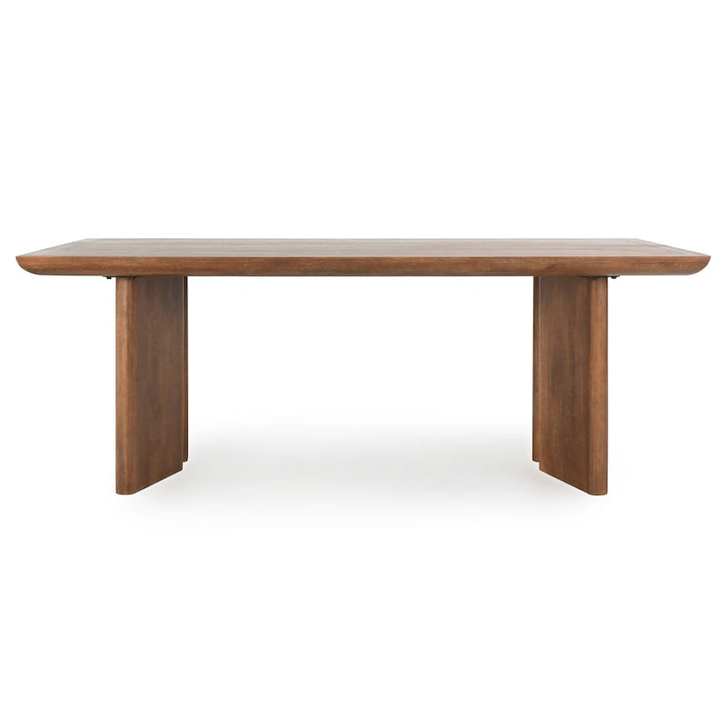 84-Inch Mango Wood Dining Table (Ochre)