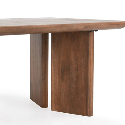84-Inch Mango Wood Dining Table (Ochre)