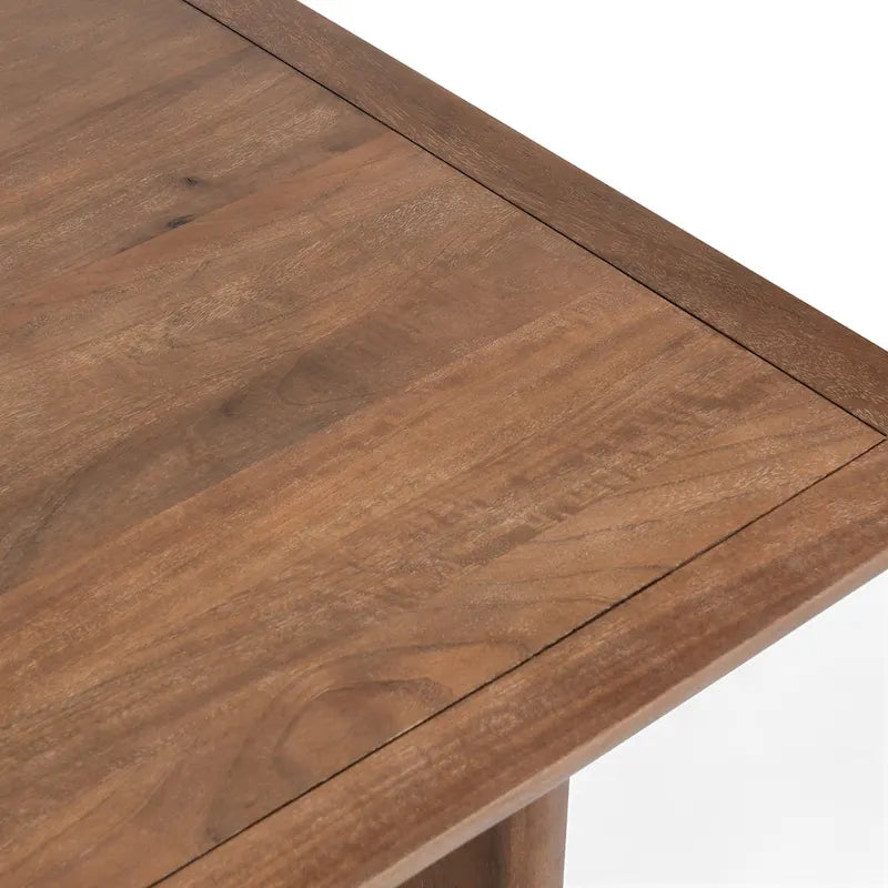 84-Inch Mango Wood Dining Table (Ochre)