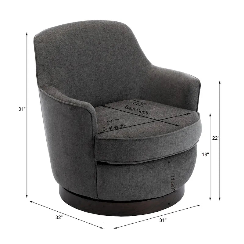 Wooden Swivel Leisure Chair