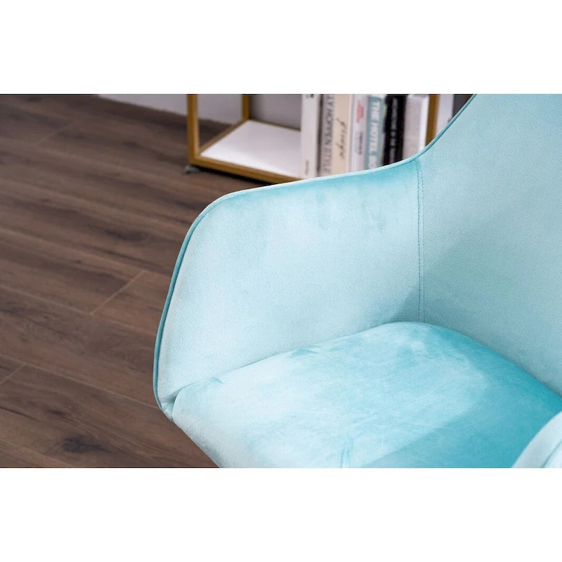 Home Office Chair With Gold Metal Legs