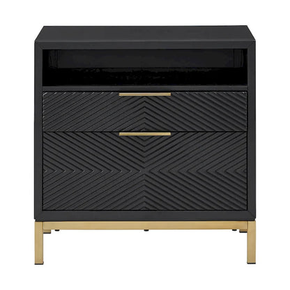 Tall Two-Drawer Nightstand