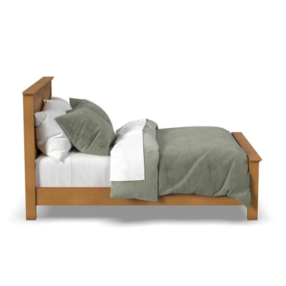 Brown Wooden Queen Bed