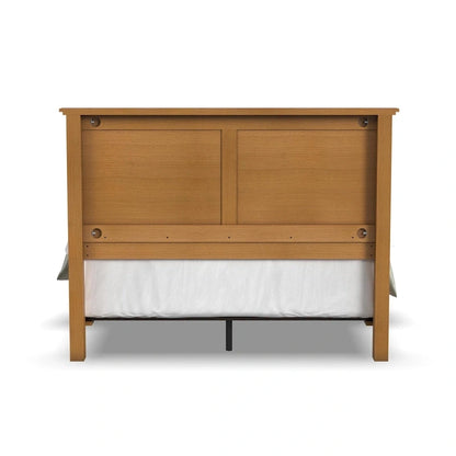 Brown Wooden Queen Bed