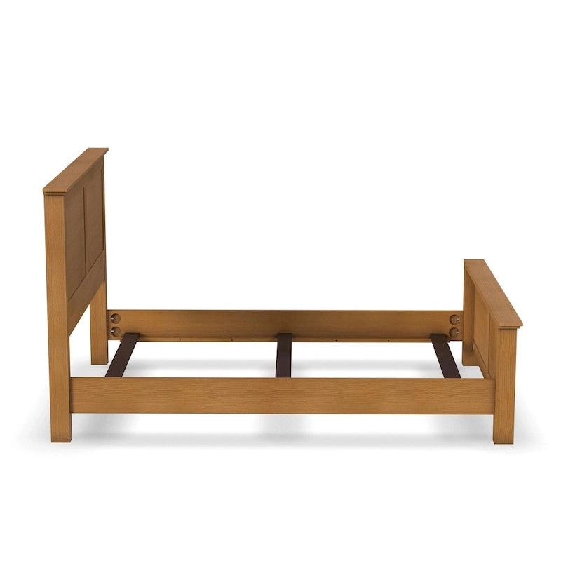 Brown Wooden Queen Bed