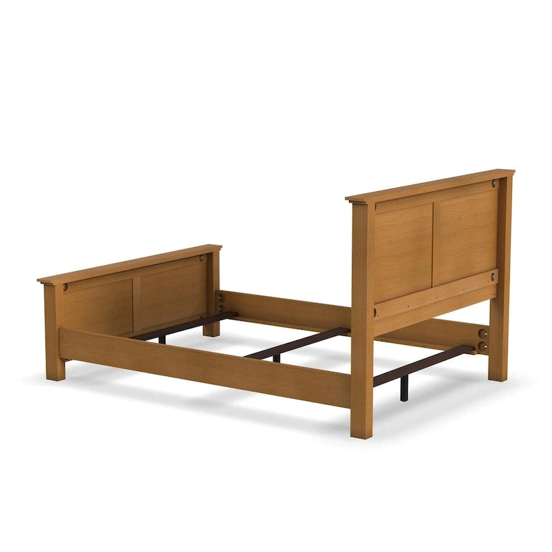Brown Wooden Queen Bed