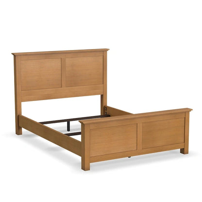 Brown Wooden Queen Bed