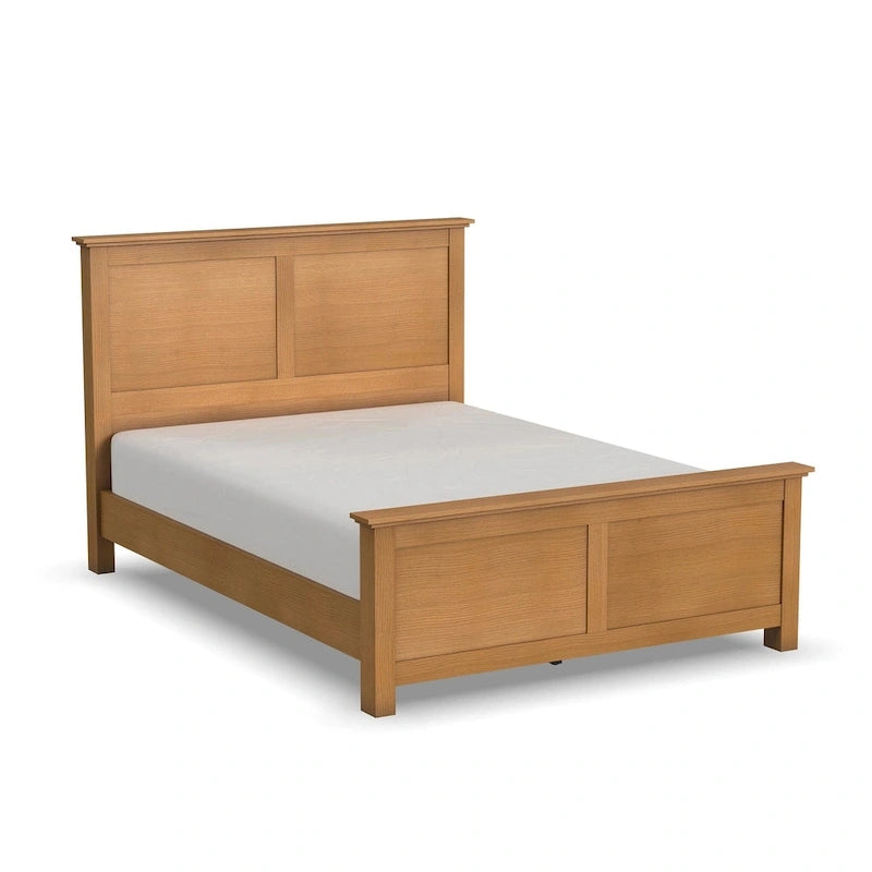 Brown Wooden Queen Bed