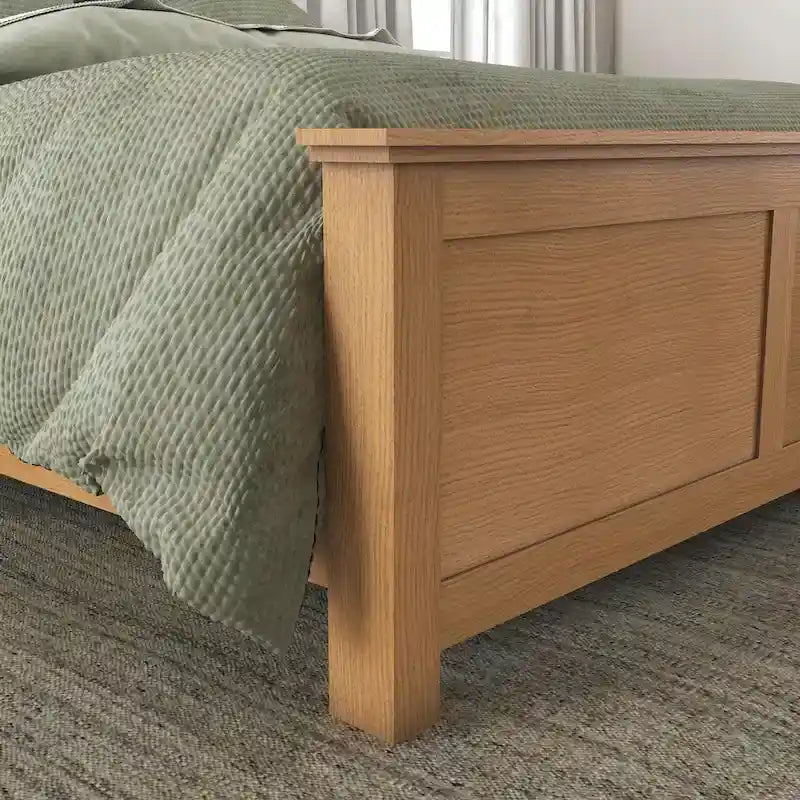 Brown Wooden Queen Bed