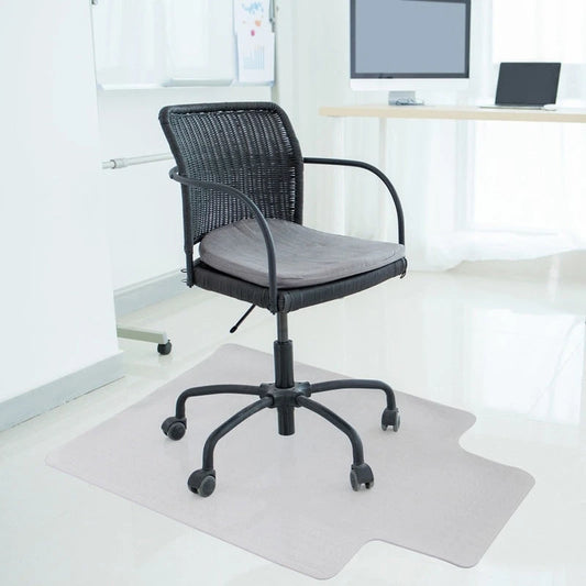 Office Floor Chair Mat With Lip, 36 x 48 inches, Easy Glide for Chairs, Flat Without Curling