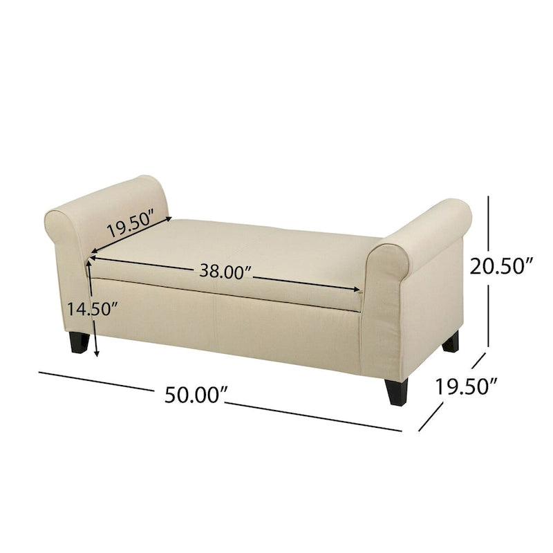 Modern Storage Bench for Bedside Living Room and Entryway