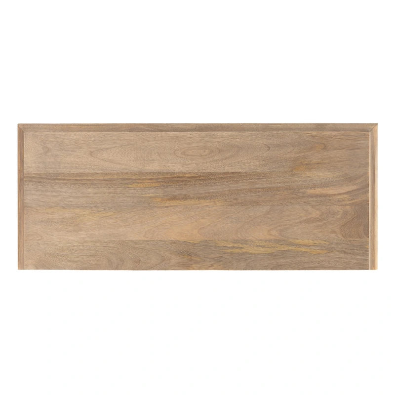 Carved Wood Entryway Table — 36x14x30