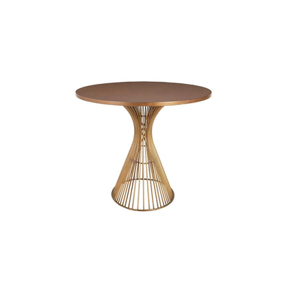 Bronze-Colored Oval Dining Table