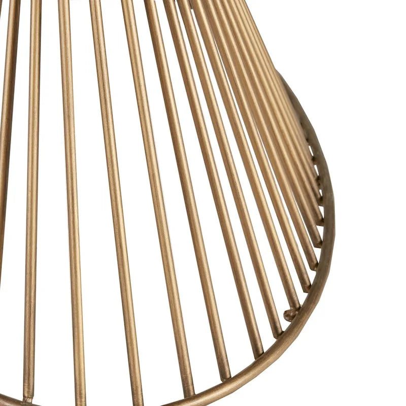Bronze-Colored Oval Dining Table