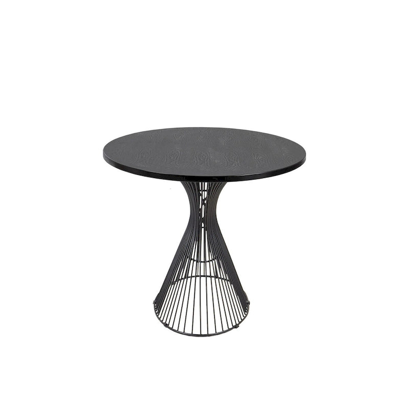 Bronze-Colored Oval Dining Table