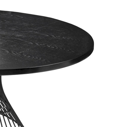 Bronze-Colored Oval Dining Table