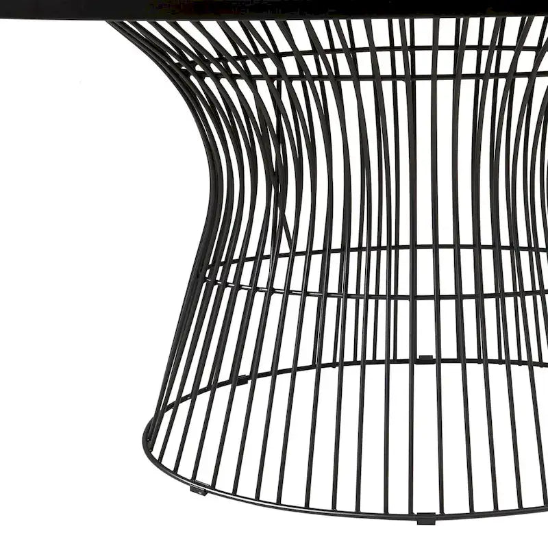 Bronze-Colored Oval Dining Table