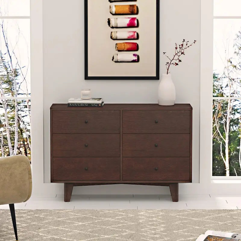 Solid Wood spray-painted drawer dresser bar,buffet tableware cabinet lockers server console table lockers, retro round handle