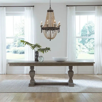 Brown Bracket Table Set