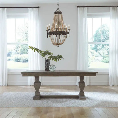 Brown Bracket Table Set