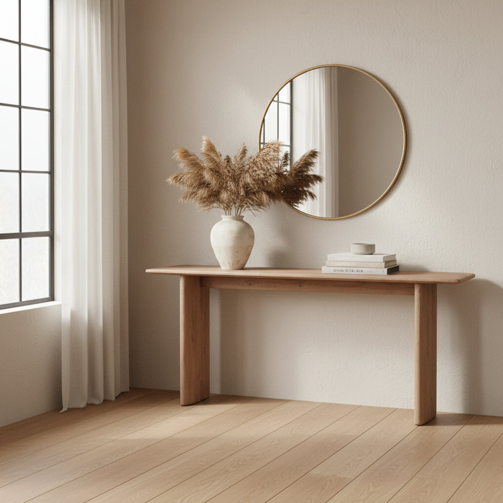 78Long Atrani Console Table Weathered Natural